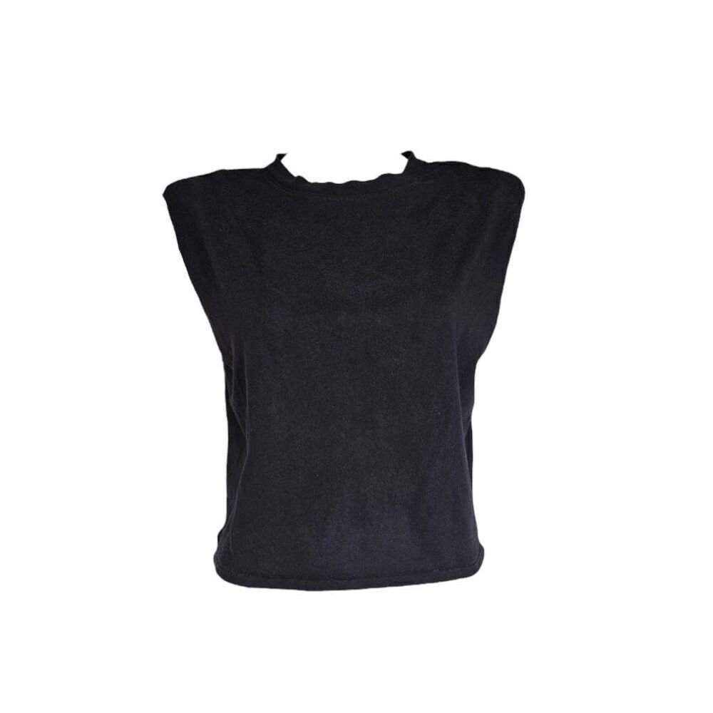 aritzia shoulder pad cotton jersey tee